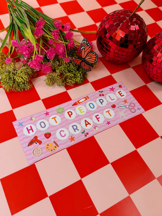 Hot People Craft Bumper Magnet
