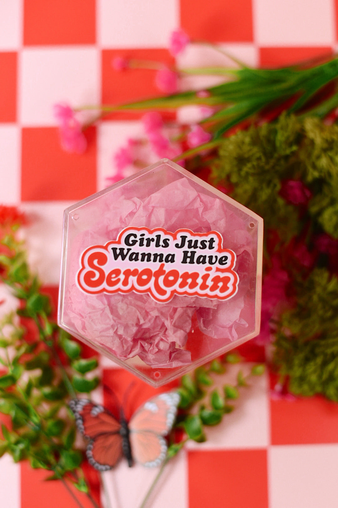 Girls Just Wanna Have Serotonin Vinyl Sticker