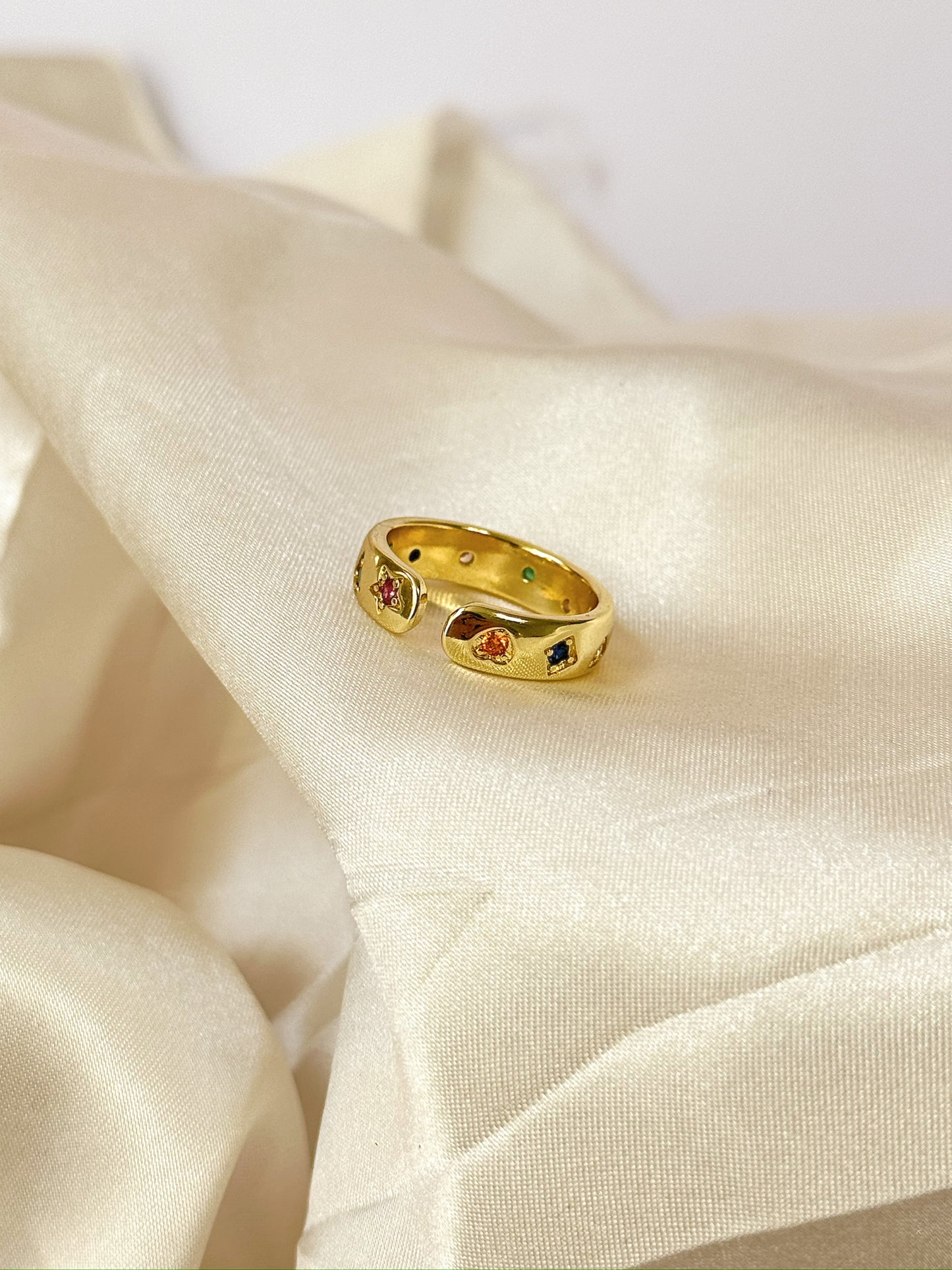 Bejeweled Gold Ring