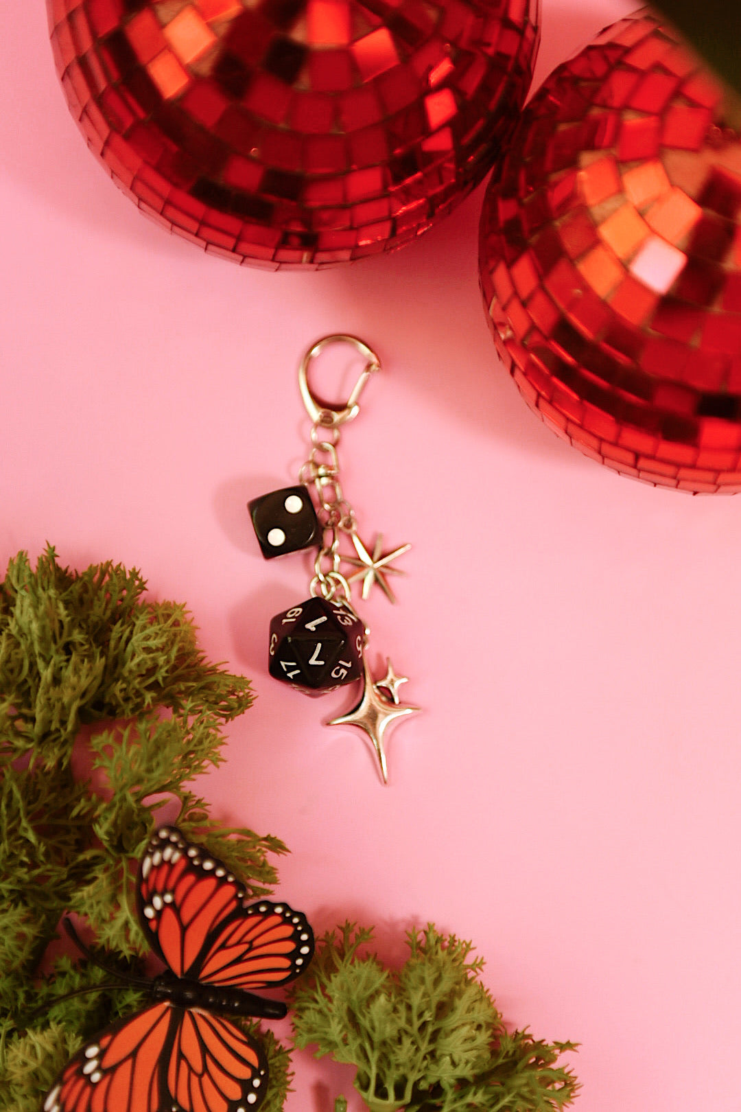 Gamer Girl Silver Keychain