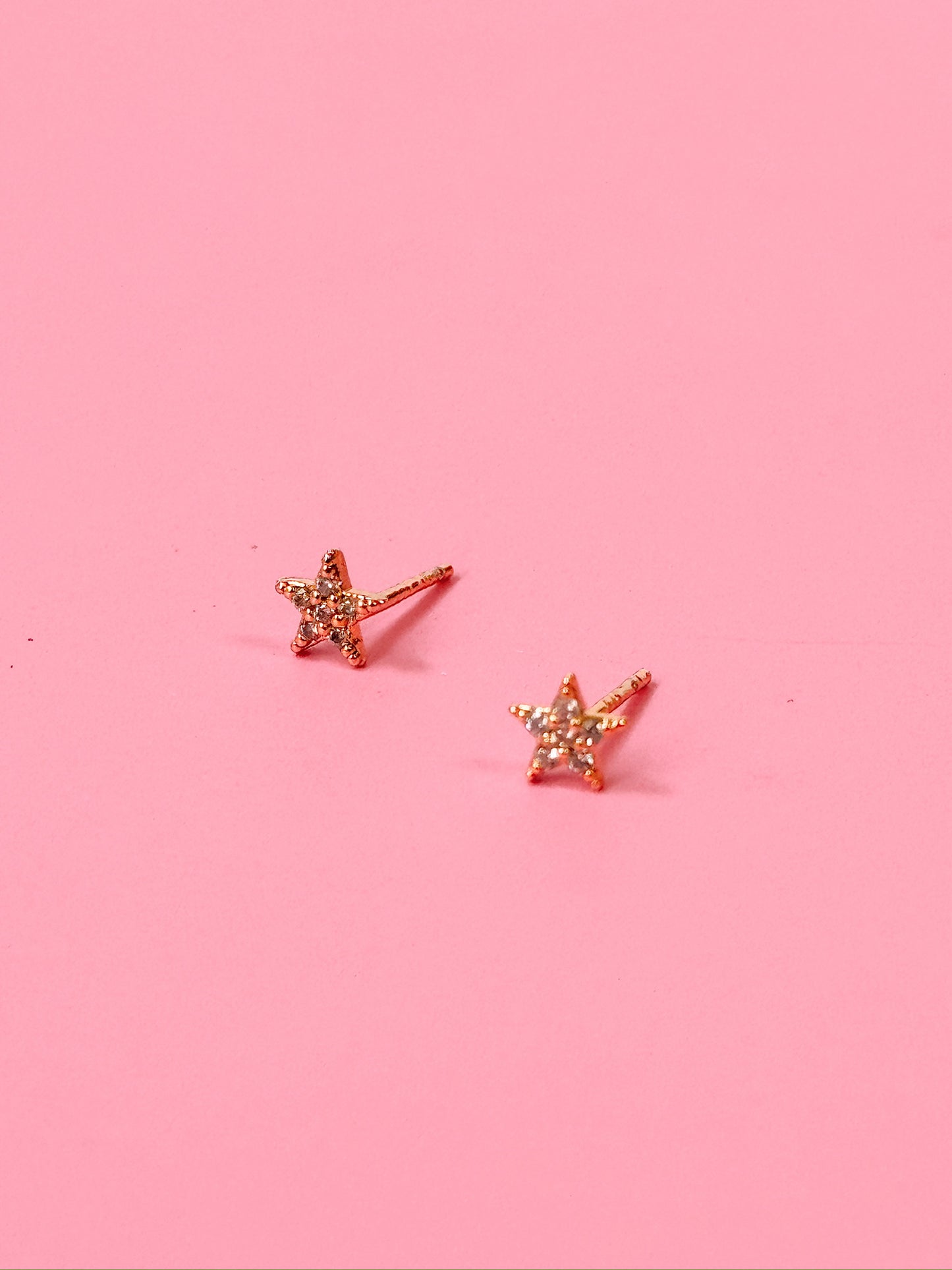 Sparkle CZ Star Studs