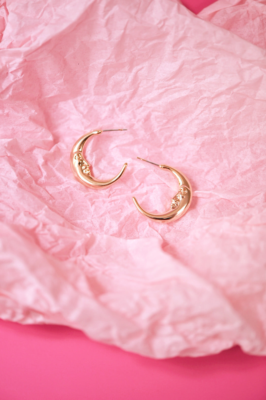 Chunky Happy Moon Hoops