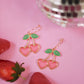 Cherry Heart Hoops (2 Color Options)