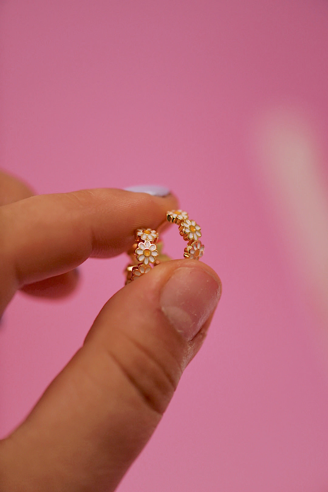 Daisy Hoops (3 Color Options)
