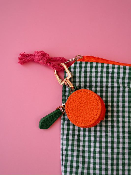 Orange Trinket Jewelry Travel Case