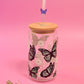 Monarch Butterfly Glass Cup (2 Color Options)
