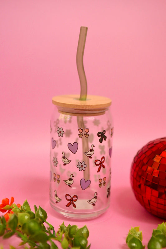 Silly Goose Glass Cup
