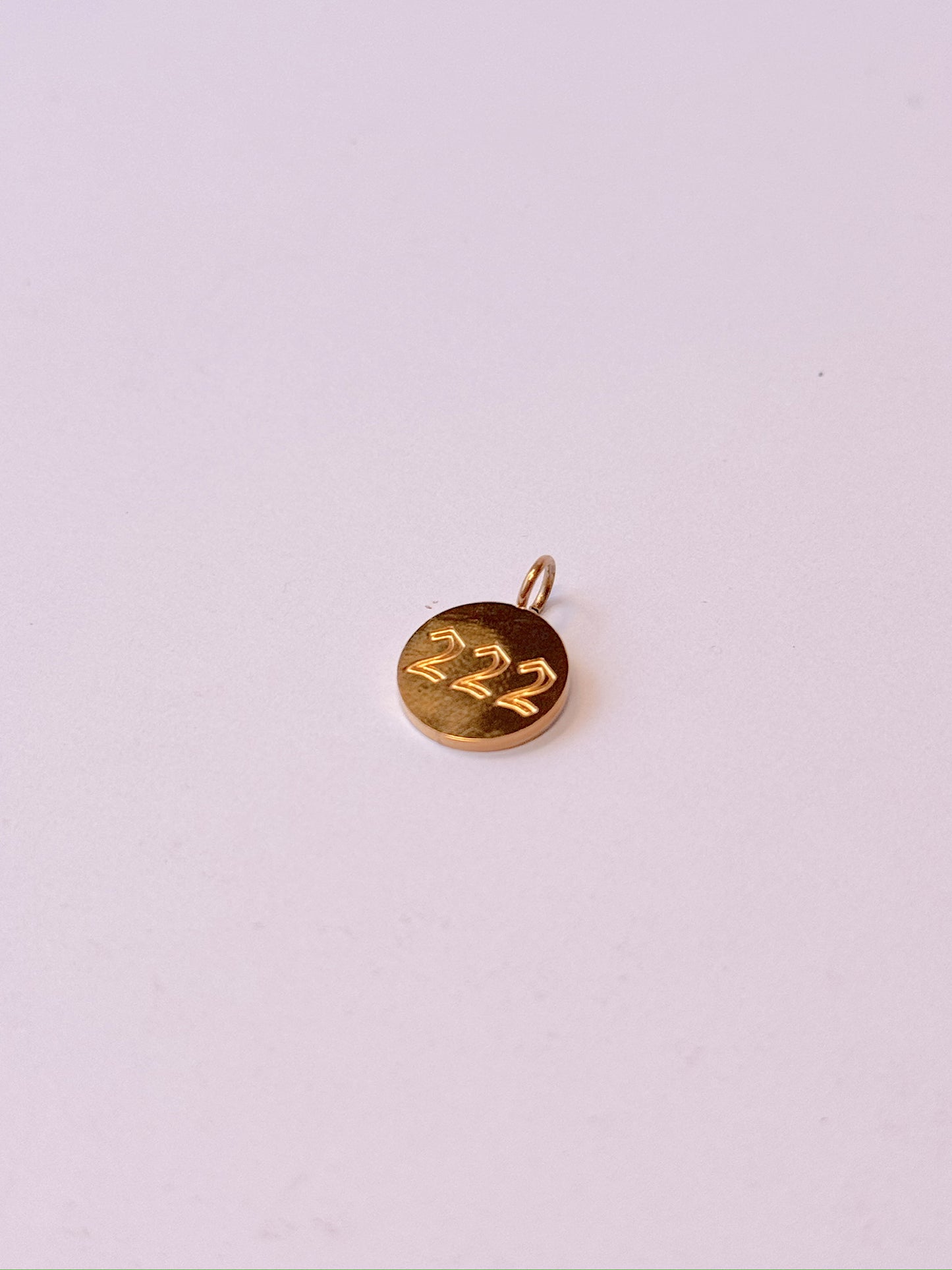 Angel Numbers Gold Charm
