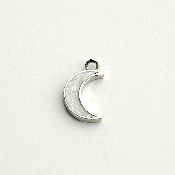 Milky Moon Charm (Gold + Silver)