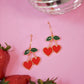 Cherry Heart Hoops (2 Color Options)