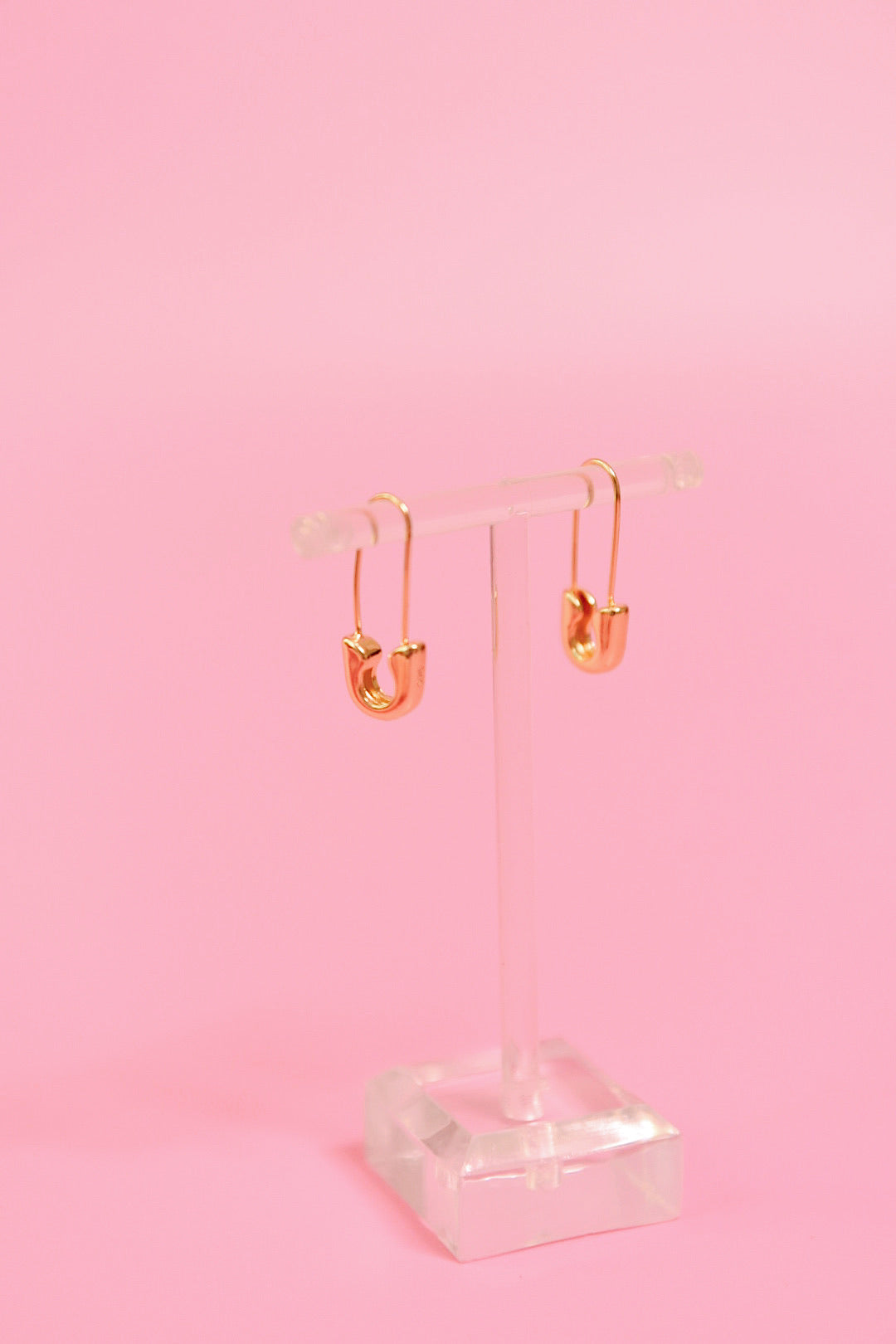 Sterling Silver Safety Pin Earrings (Gold + Silver)