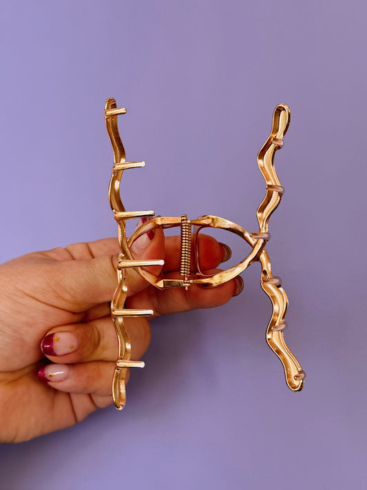 Funky Metal Hair Claw Clip