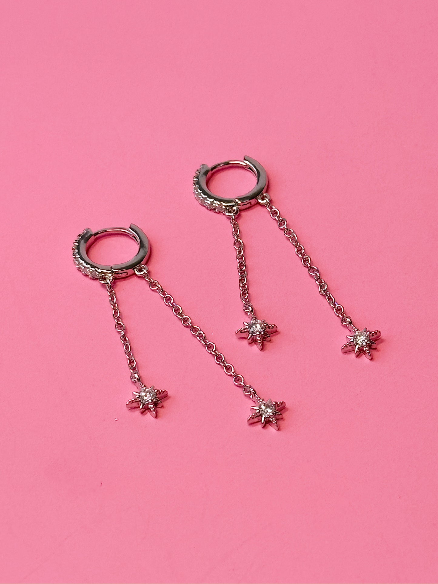 Double Nova Huggie Dangles