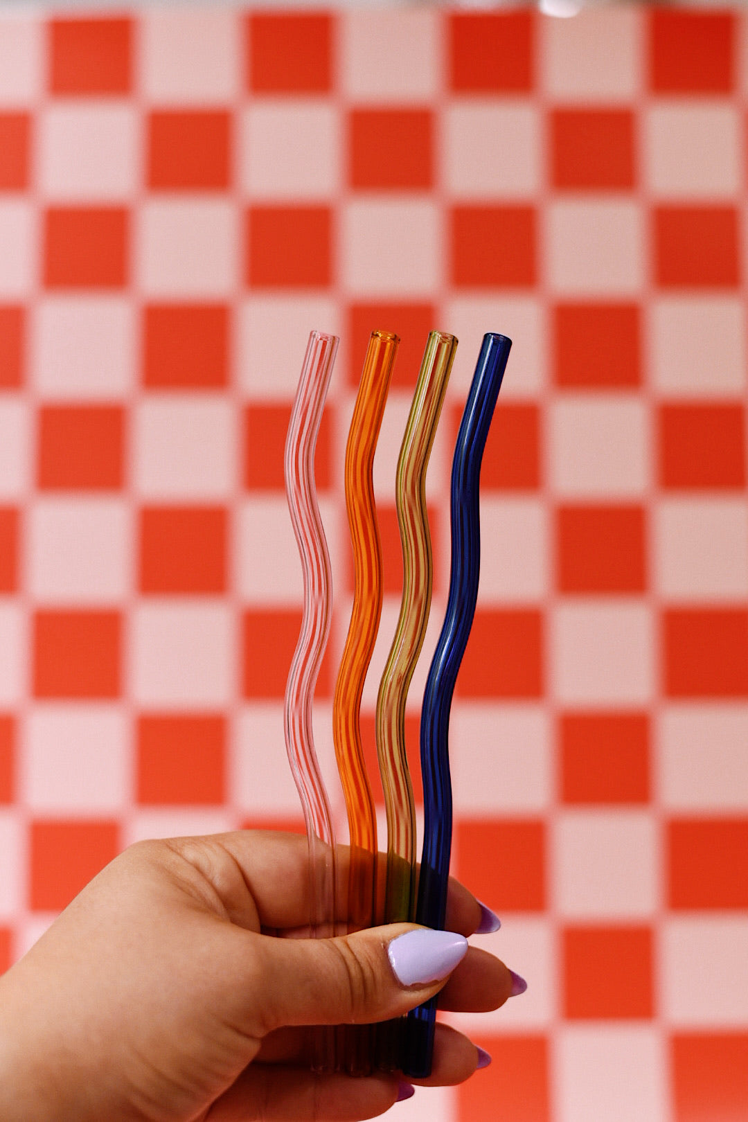 Wavy Glass Straws