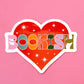 Bookish Heart Sticker