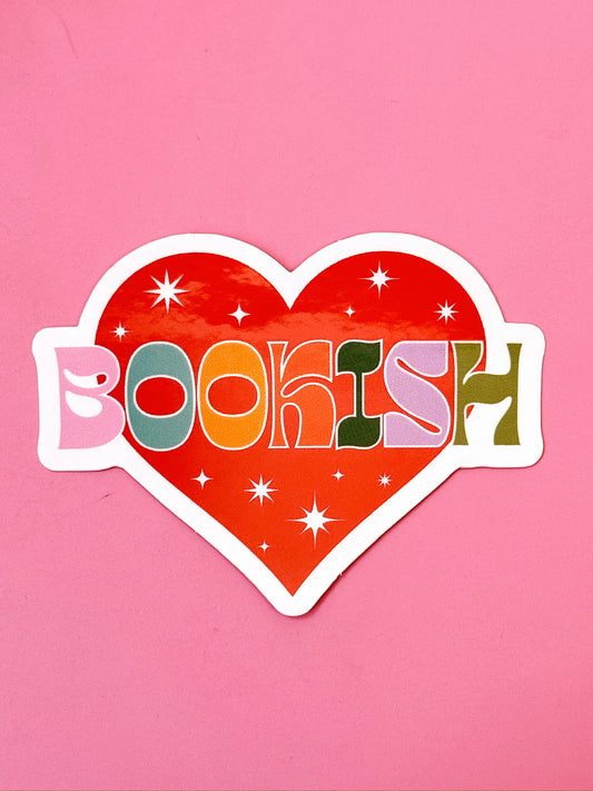 Bookish Heart Sticker