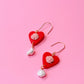 Coquette Heart Dangles