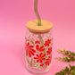 Falling Petals Glass Cup (3 Colors!)