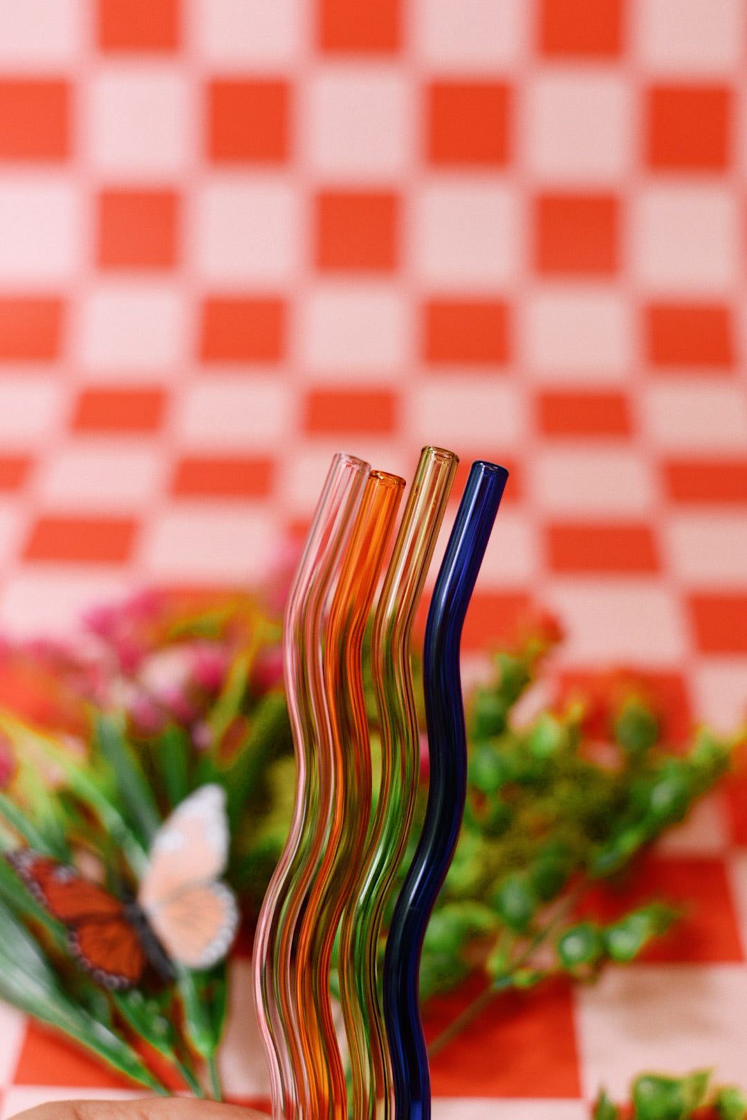Wavy Glass Straws