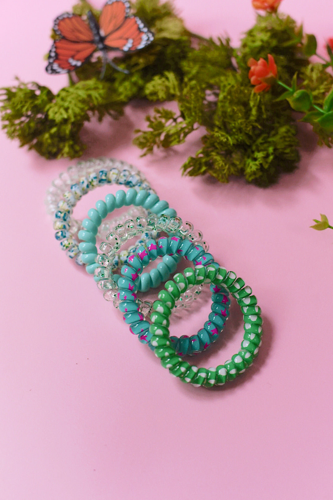 Spiral Hair Ties - 6 Pack (3 Color Ways)
