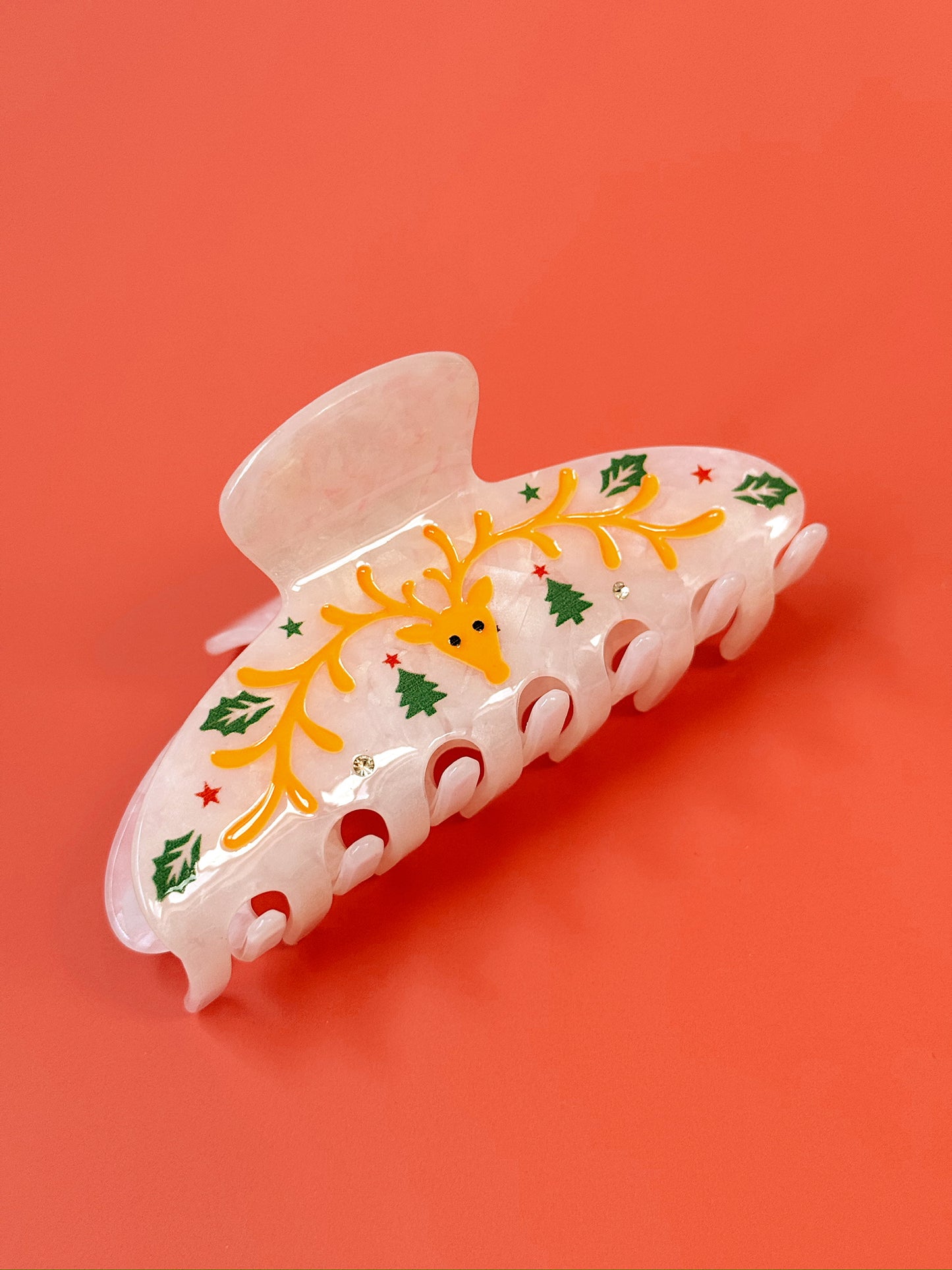 Holly Jolly Hair Claw Clip