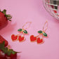 Cherry Heart Hoops (2 Color Options)