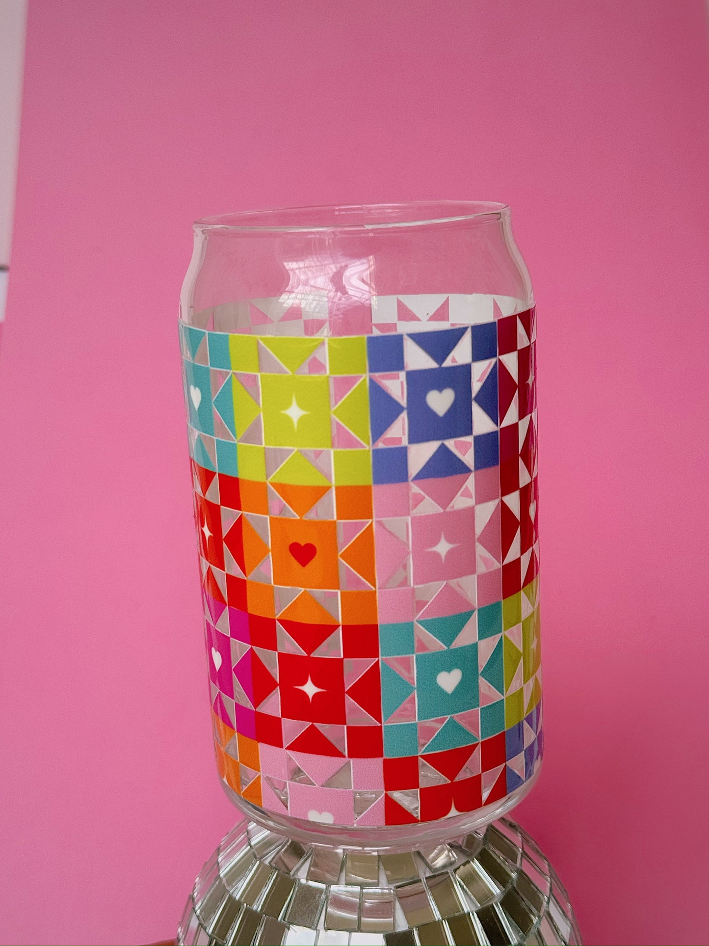 Quilted Glass Cup