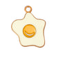 Large Fried Egg Gold Charm