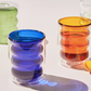 Colored Double Layer Glass Cup