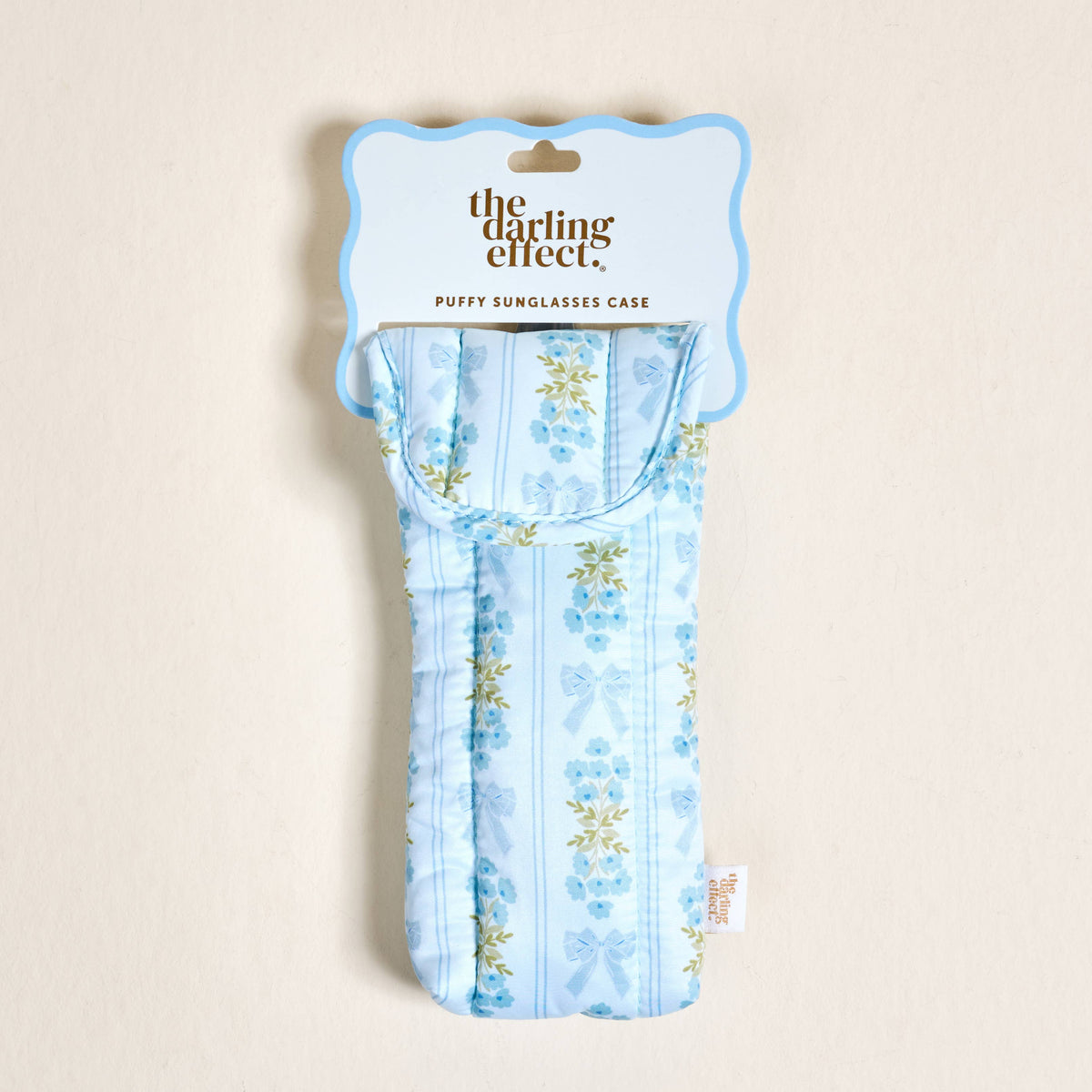 Puffy Sunglasses Case - Fancy Blue