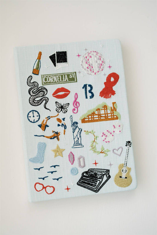 Embroidered Taylor Swift Hardcover Notebook