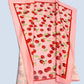 Cherry Print Silky Feel Bandana Scarf