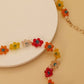 Beaded Flower Choker
