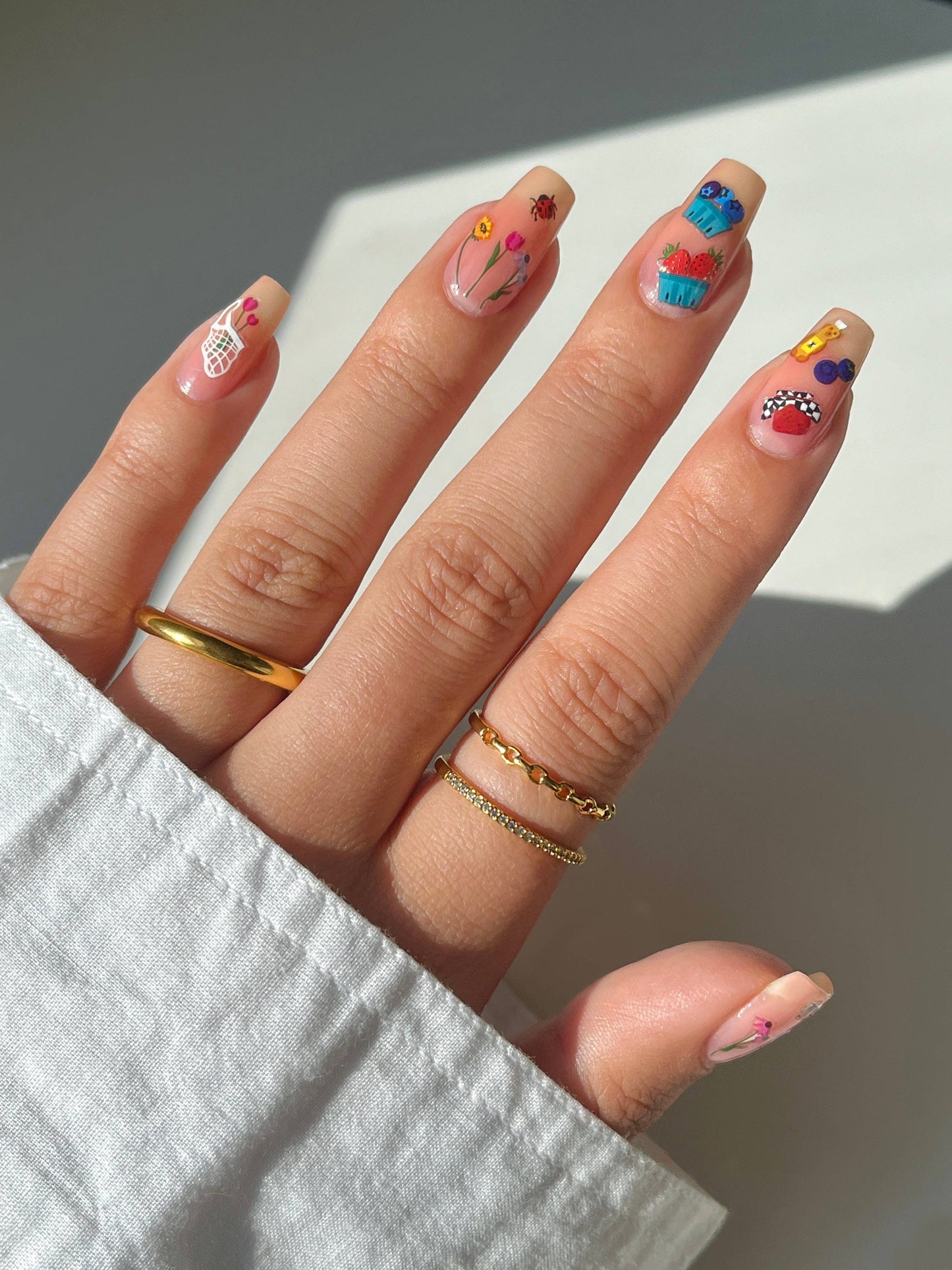 Nail Art Stickers - Farmer's Market