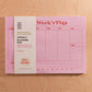Pink & Red Weekly Planner Pad