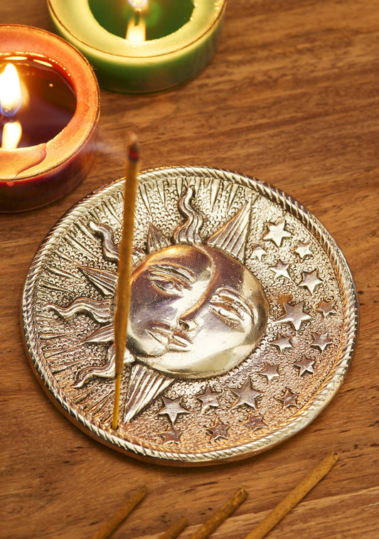 Sun & Moon Incense Holder