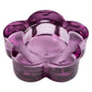 Glass Flower Tealight Holder