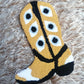 Cowboy Boot Punch Needle Wall Hanging