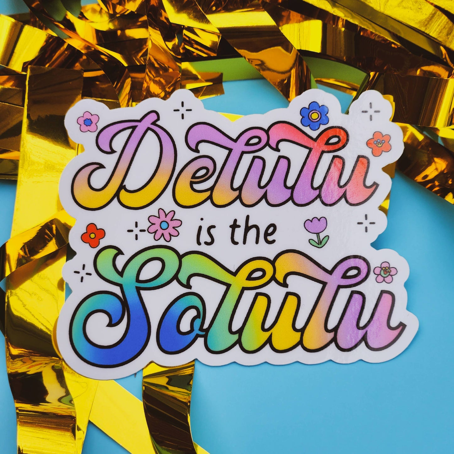 Delulu is the Solulu Sticker