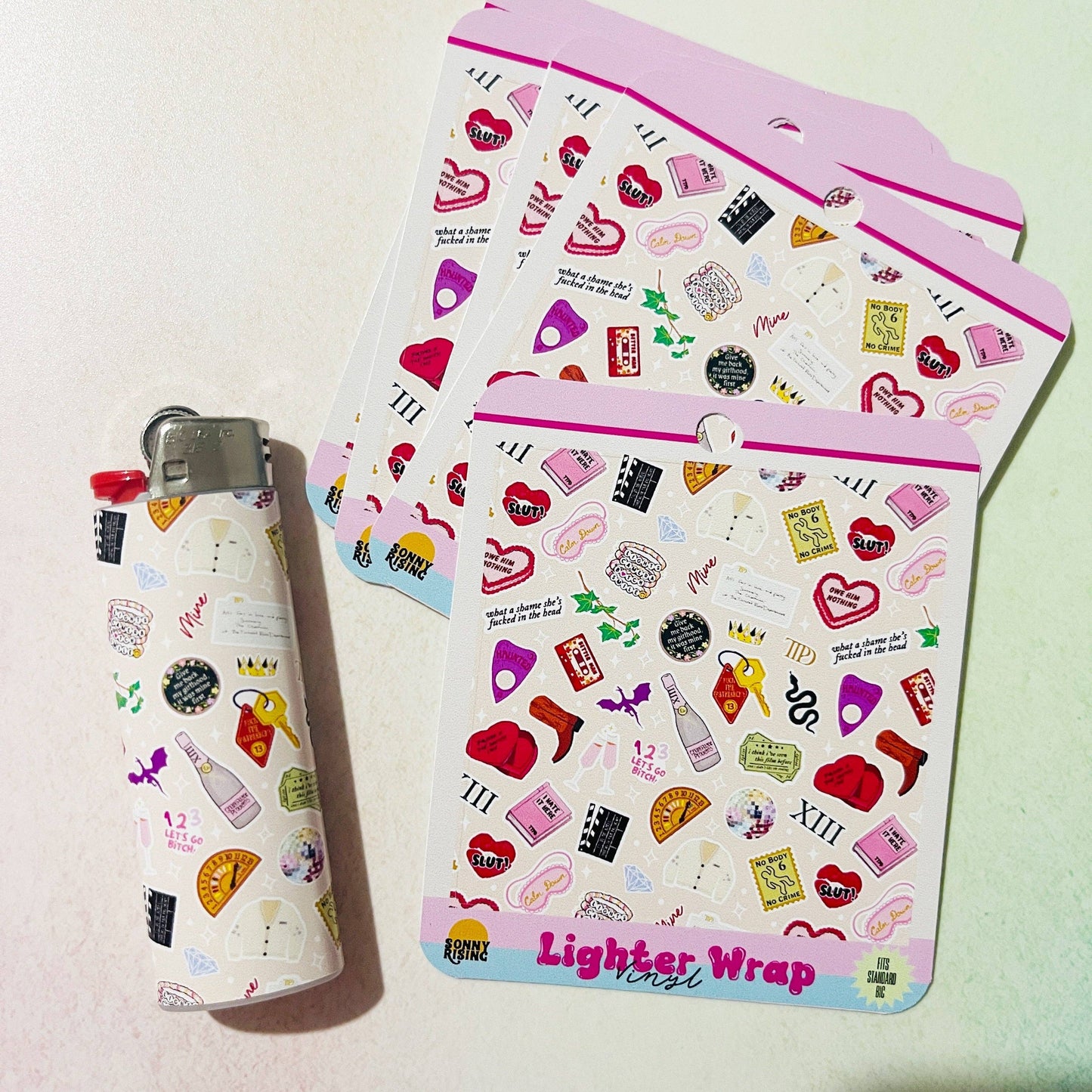 Taylor Icons Uncensored Vinyl Lighter Wrap