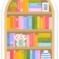 Rainbow Bookshelf Sticker