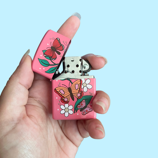 Sweet Butterflies Refillable Lighter