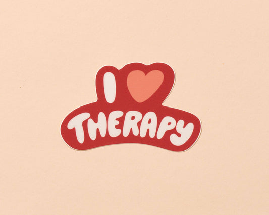 I Heart Therapy Sticker