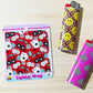 Red Western Cards & Dice Vinyl Lighter Wrap