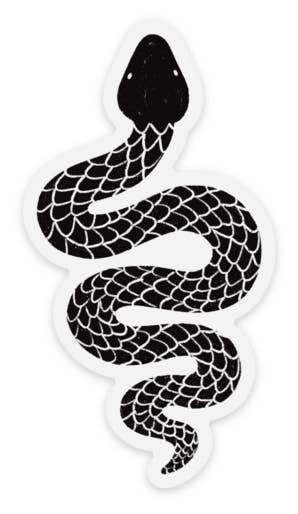 Clear Snake Sticker