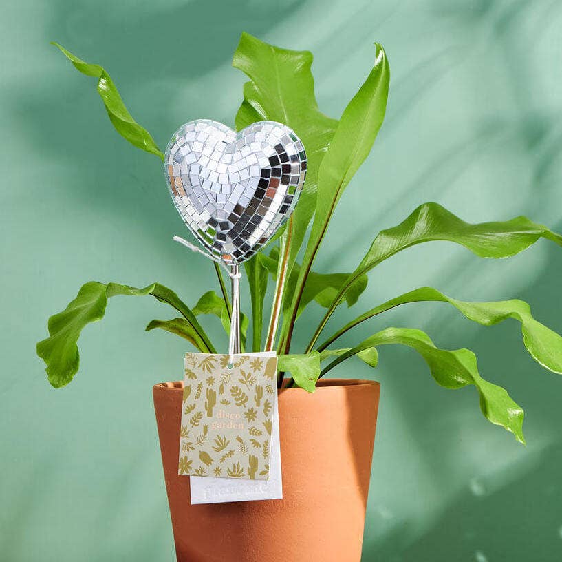 Disco Heart - Decorative Plant Stake