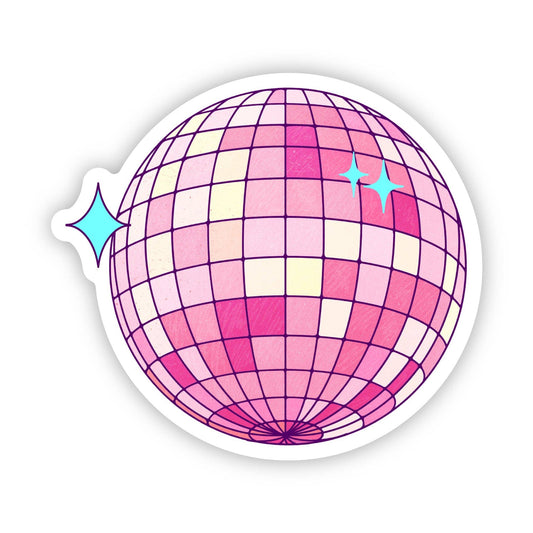 Pink Disco Ball sticker