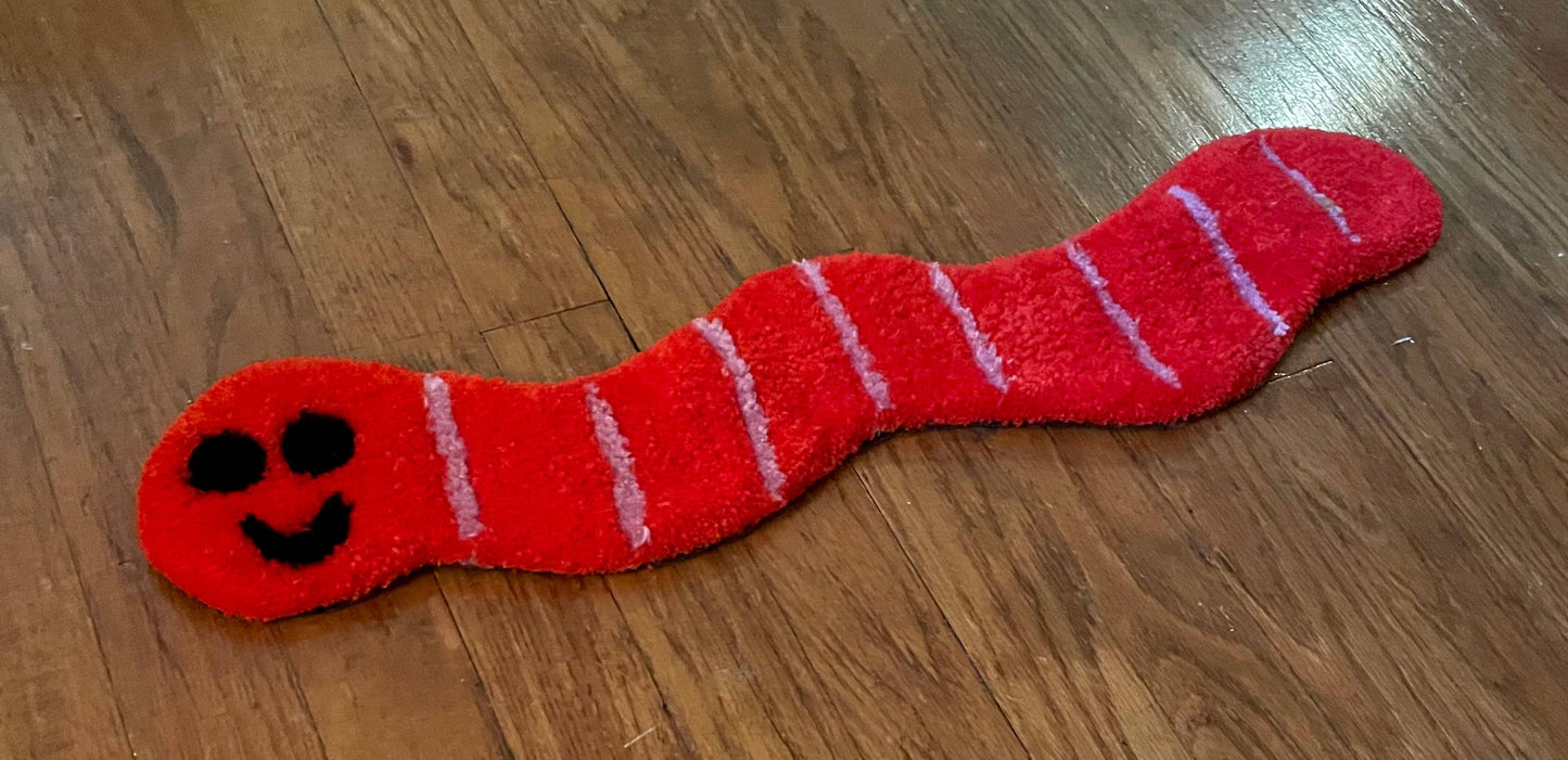 Worm Tufted Wall Hanging