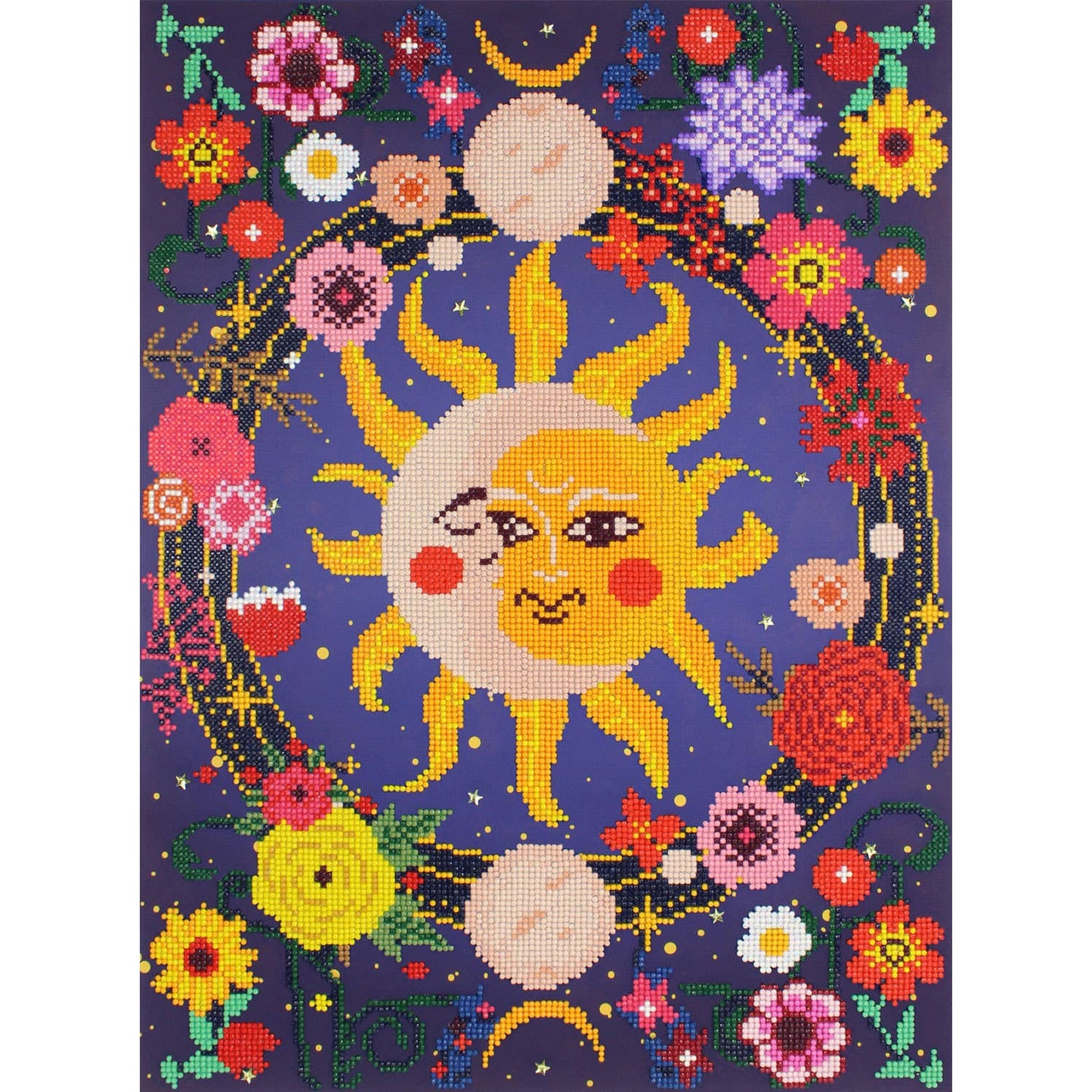 Floral Eclipse Diamond Painting Kit