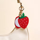 Strawberry Mirror Bag Charm